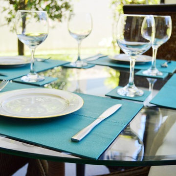 High End Leather Placemats and Coasters