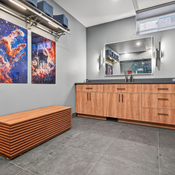 Midnight Eclipse Basement Bathroom