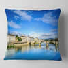 Ponte Alle Grazie Florence Italy Seashore Throw Pillow, 18"x18"