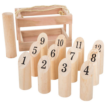 Wooden Throwing Game Outdoor Lawn Games for the Whole Family