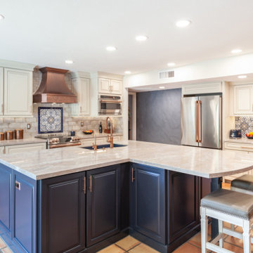 Mediterranean and Spanish Style Kitchen Remodel
