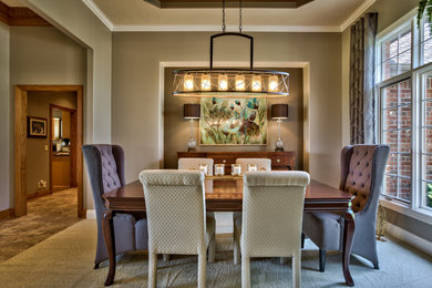 Inspiration for a mid-sized timeless dining room remodel in Omaha