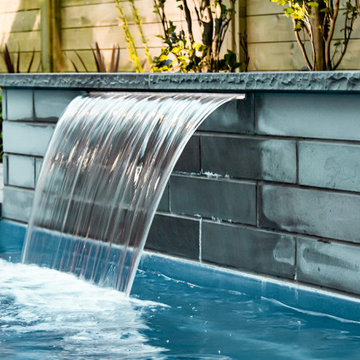 Front & Back Yard Project: Fibreglass Pool, driveway, interlocking, landscaping