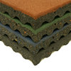 Rubber-Cal Eco-Safety Interlocking Tiles, 2.5", Green, 4 Pack