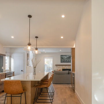 Warm, Earthy Main Level Remodel w/ Natural Wood and Stone Features