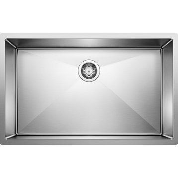Blanco 513686 Precision Single Basin Stainless Steel Kitchen Sink - Satin