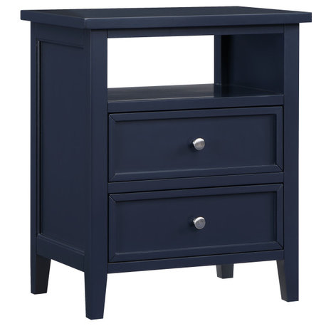 Walker Midnight Blue 2 Drawer Nightstand