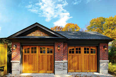 Inspiration for a rustic garage remodel in Other