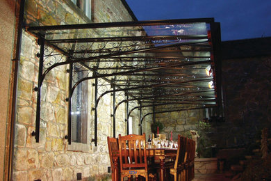 Glass Cantilevered patio Veranda