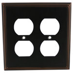 Cosmas - Cosmas Decorative Wall Plates/Outlet Cover, Oil Rubbed Bronze, 65000 Series - Heavy duty cast metal contruction