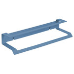Manillons - Slim Medium Double Towel Bar, Bathroom Towel Rack Several Colors, Matte Blue - Immerse yourself in the latest bathroom decoration trend with our matte accessories collection. Contemporary design that adds a modern touch to your space. Includes elegant towel bars, toilet paper holders, hooks, and more. Elevate your bathroom with the best of current fashion.