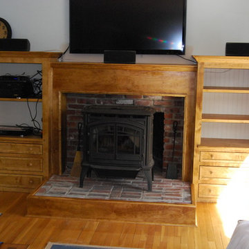fireplace mantel