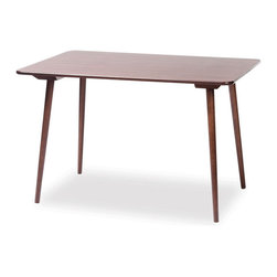 Dining TablesWalnut Ironica 120cm Dining Table by Tom Kelley for TON - Dining Tables