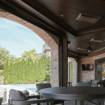 Hakim Residence - West Bloomfield, MI: MagnaTrack Solar & Vinyl Screens