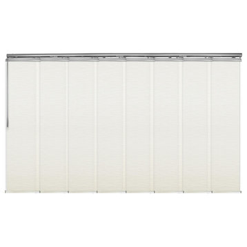 Malia 8-Panel Track Extendable Vertical Blinds 130-175"W