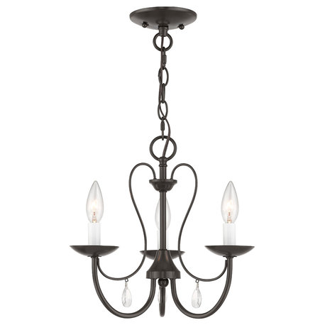 Mirabella 3-Light Chandelier, English Bronze