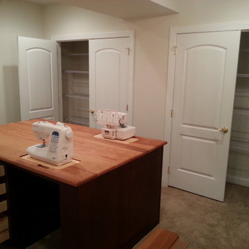 Finished Basement/Custom Sewing Room