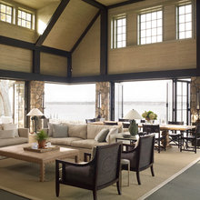 rugs under living room and dining