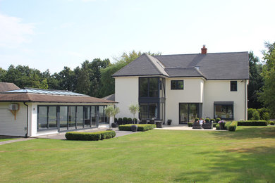 This is an example of a large transitional exterior in Hertfordshire.