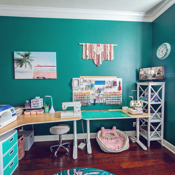 Boho Miami Glam Office/Sewing Room