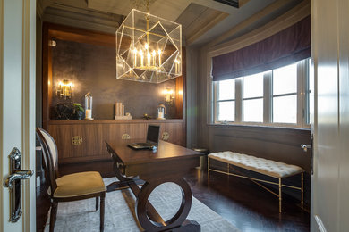 Home office - transitional home office idea in Toronto