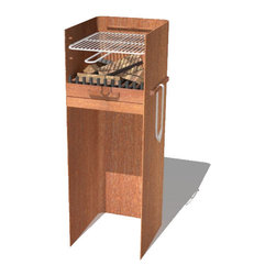 Corten Steel Skipp Wood Burner - BBQs