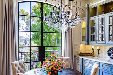 Inspiration for a contemporary dining room remodel in New York