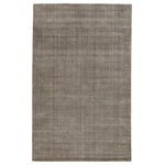 Jaipur Living - Jaipur Living Basis Handmade Solid Taupe Area Rug 9'X12' - Sophisticated and handsomely modern, the Basis collection takes an elemental accent to a sleek new level. The neutral taupe hue of this hand-loomed double back rug makes for a versatile foundation in bedrooms and living spaces. Crafted of durable wool and soft, lustrous viscose, the cut and looped pile creates a subtle stripe design rich with texture.
