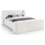 Meridian Furniture - Modena Upholstered Bed, Cream, King - Indulge in the allure of the Cream Chenille Fabric Modena King Bed by Meridian Furniture. Its captivating design and luxurious Cream Chenille Fabric elevate any space with effortless elegance. Crafted with precision and durability in mind, this stunning piece becomes the focal point of gatherings, fostering moments of connection and warmth. Embrace sophistication and style with the Modena King Bed, a testament to exquisite taste and timeless beauty.