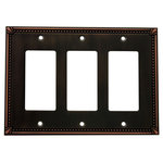 Cosmas - Cosmas Decorative Wall Plates/Outlet Cover, Oil Rubbed Bronze, 44000 Series - Heavy duty cast metal contruction