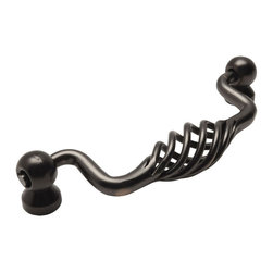 Cosmas - Cosmas 9993-96ORB Oil Rubbed Bronze Birdcage Cabinet Pull, 3-3/4" Hole Centers - Cabinet And Drawer Handle Pulls