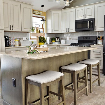 Portage, IN. Haas Signature Collection, Country Style Open Concept Kitchen