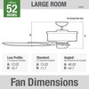 Hunter Fan Company 52" Newsome Damp Premier Bronze Ceiling Fan