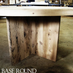 Round Reclaimed Wood Tables - Products
