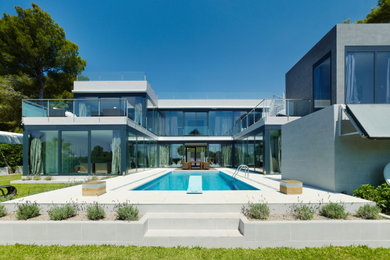 Geräumiges Modernes Haus mit Flachdach in Palma de Mallorca