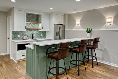 Inspiration for a transitional basement remodel in Minneapolis