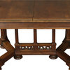 Consigned Antique Dining Table Gothic Walnut