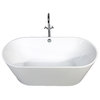 Eviva Queen 60" White Acrylic Free Standing Bathtub