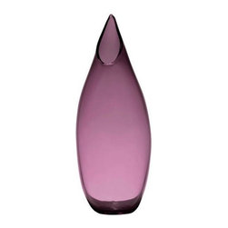 Jackknife Glass Vase in Dark Violet - Vases