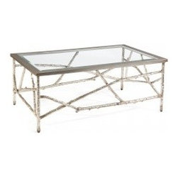 Branches Cocktail Table In Silver - Coffee And Accent Tables