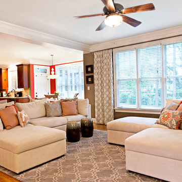 Transitional splash of orange!