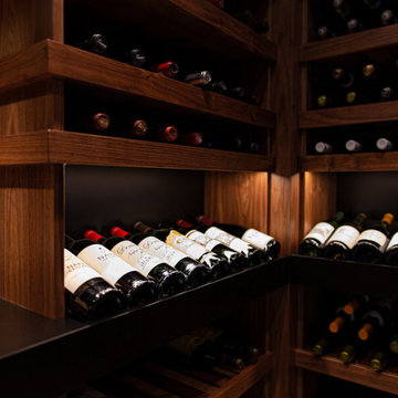 Dream Wine Space made of rare cherrywood, capacity of 500 bottles