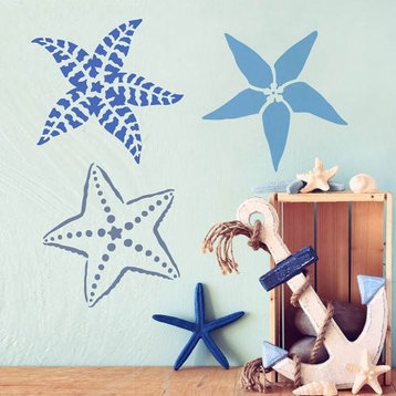 Big Starfish Nautical Stencil Reusable Stencils For DIY Wall Design, Large