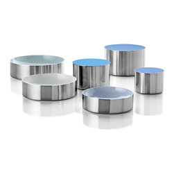 Stelton - Stelton Dot Bowl/Container Set - Pastel Blue - Bathroom Canisters