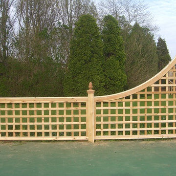 Tennis Court Fence Accents installed in Southampton, NY