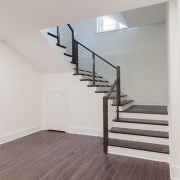 Project #50 | Geometric Staircase with Contrasting Tones
