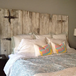 barn wood headboard - Headboards