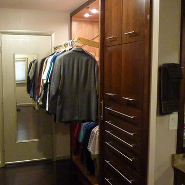 Custom Cherry Master Closet Makeover