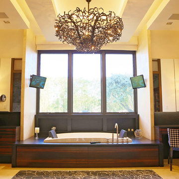 Master Bathroom with Home Audio, Distributed Video, and Lighting Control