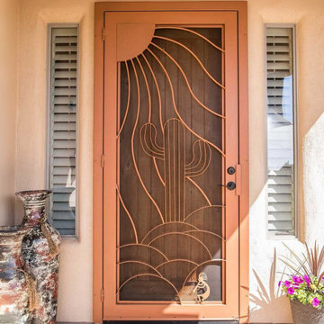 Cactus Bend Iron Security Door